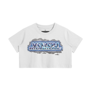 Storm Cloud Boxy Crop Tee — Voyou International®